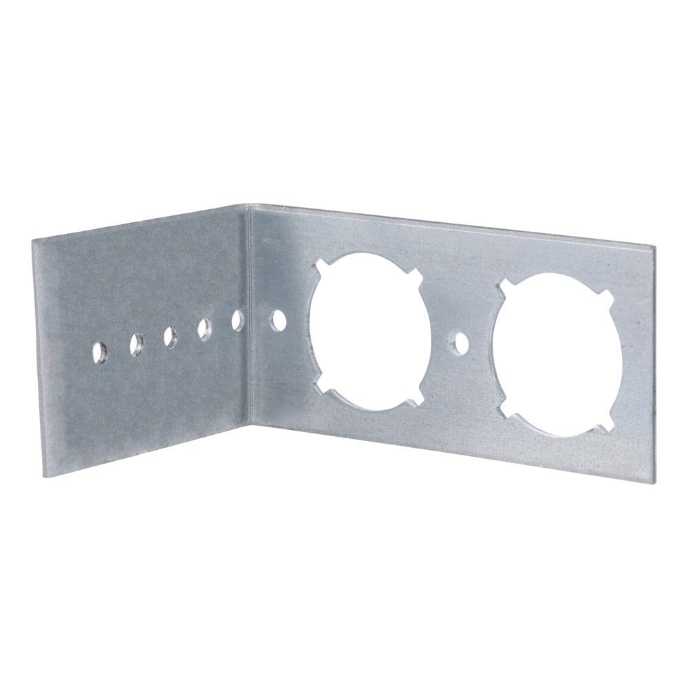 HoldRite 709-L Galvanized Steel Stub L Bracket with 1-3/8 in. Keyed Holes