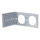 HoldRite 709-L Galvanized Steel Stub L Bracket with 1-3/8 in. Keyed Holes