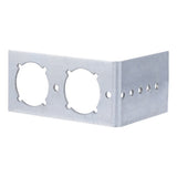 HoldRite 709-L Galvanized Steel Stub L Bracket with 1-3/8 in. Keyed Holes - 2