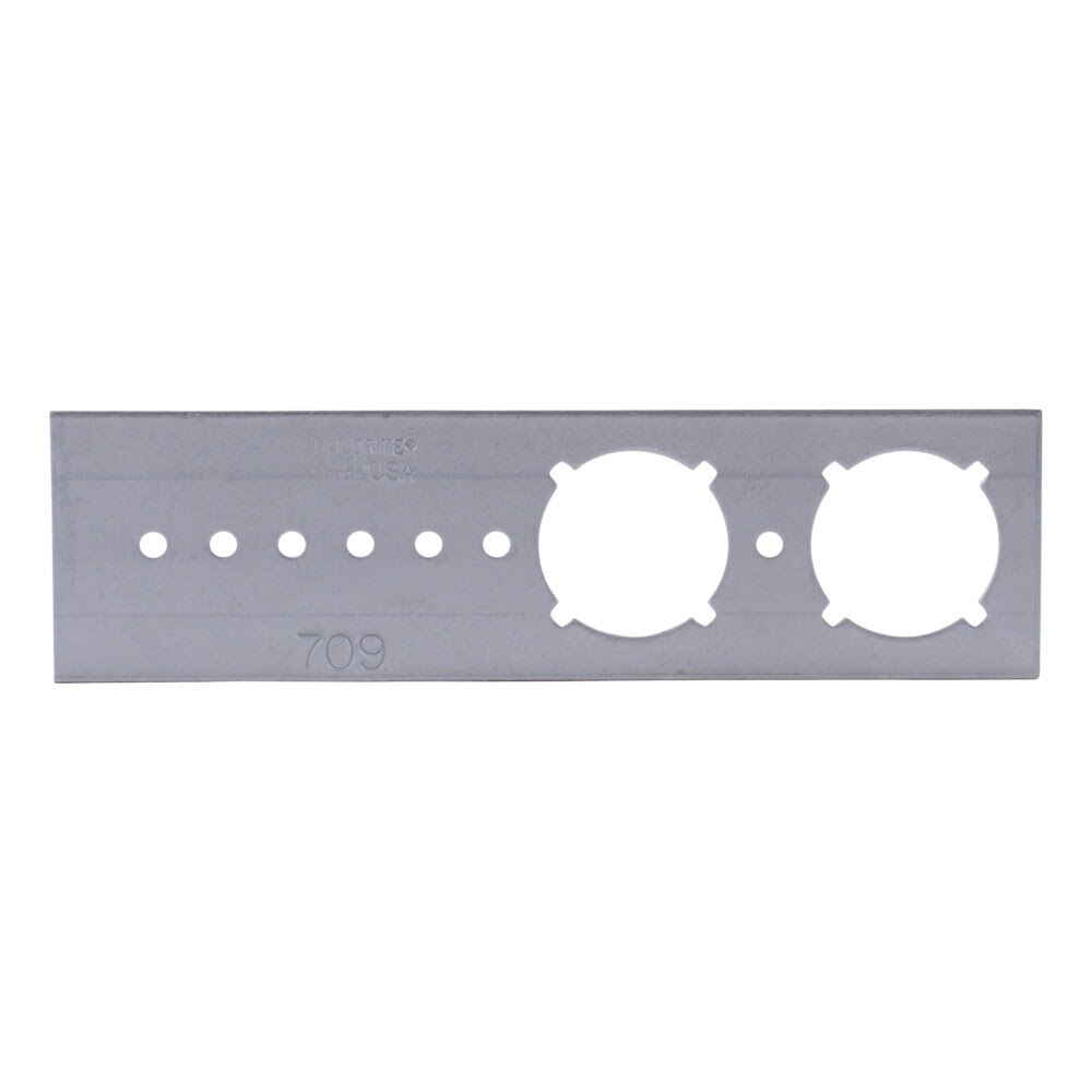 HoldRite 709 2 in. x 7 in. Galvanized Stub Bracket with 1-3/8 in. Keyed Holes - 2