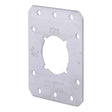 HoldRite 721 3.38 in x 2.75 in Galvanized Single Hole Bracket with Keyed Hole for PEX Pipe