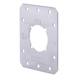 HoldRite 721 3.38 in x 2.75 in Galvanized Single Hole Bracket with Keyed Hole for PEX Pipe
