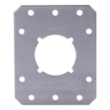 HoldRite 721 3.38 in x 2.75 in Galvanized Single Hole Bracket with Keyed Hole for PEX Pipe - 2