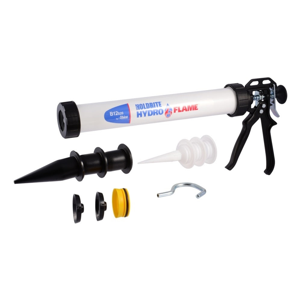 HoldRite HF-CG-20SP HydroFlame 20 oz Premium Sausage Caulk Gun for Firestop Sealants