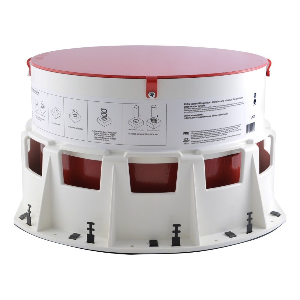 HoldRite HF-M10 HydroFlame 10 in. Cast in Place Firestop Sleeve for Metallic Pipes 8 in. Tall - 3