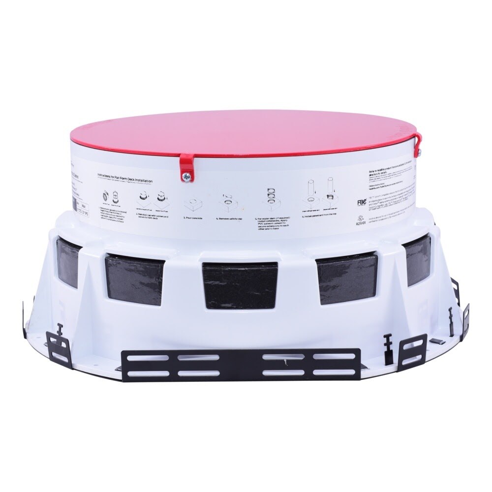 HoldRite HF-P12 12 in. HydroFlame Large Diameter Cast-In-Place Firestop Sleeve for Plastic Pipes - 3
