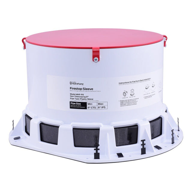 HoldRite HF-P8 8 in. Tall Large Diameter Cast in Place Firestop Sleeve for 8 in. Pipe