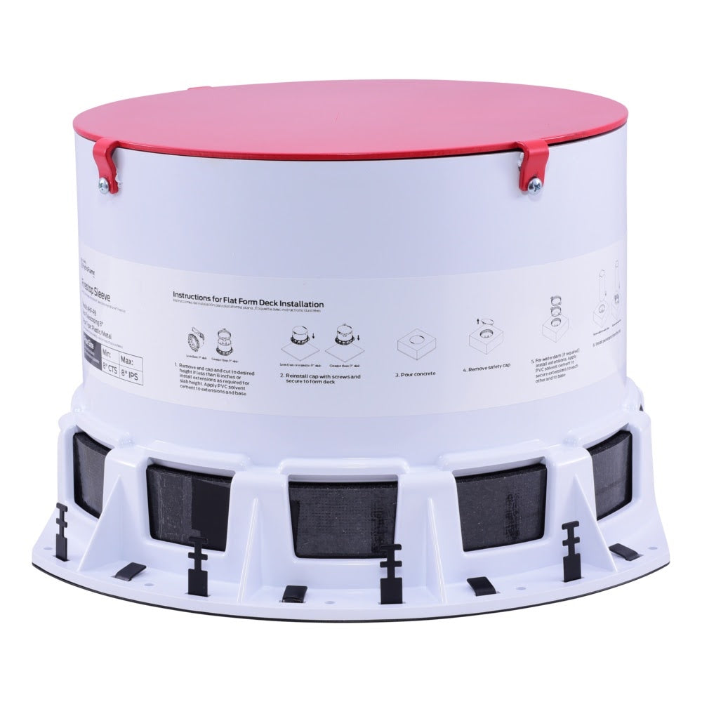 HoldRite HF-P8 8 in. Tall Large Diameter Cast in Place Firestop Sleeve for 8 in. Pipe - 2