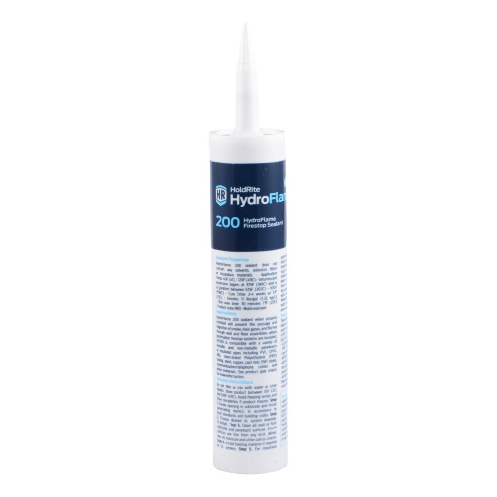 HoldRite HF200-10C 10.3 oz HydroFlame 200 Water Based Intumescent Firestop Sealant Cartridge