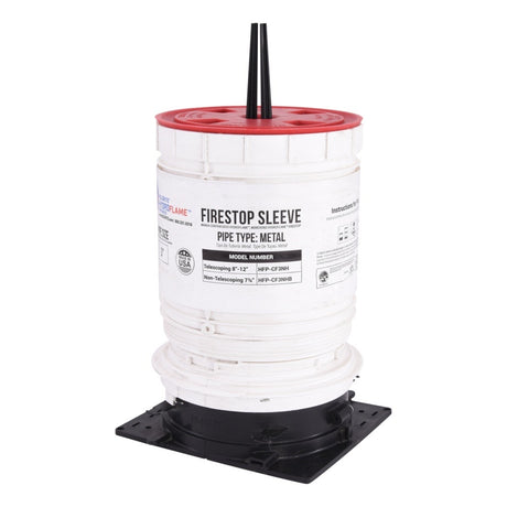 HoldRite HFP-CF3NH 3 in. No-Hub Closet Flange Telescoping Sleeve 7-1/2 in. to 11-3/4 in.