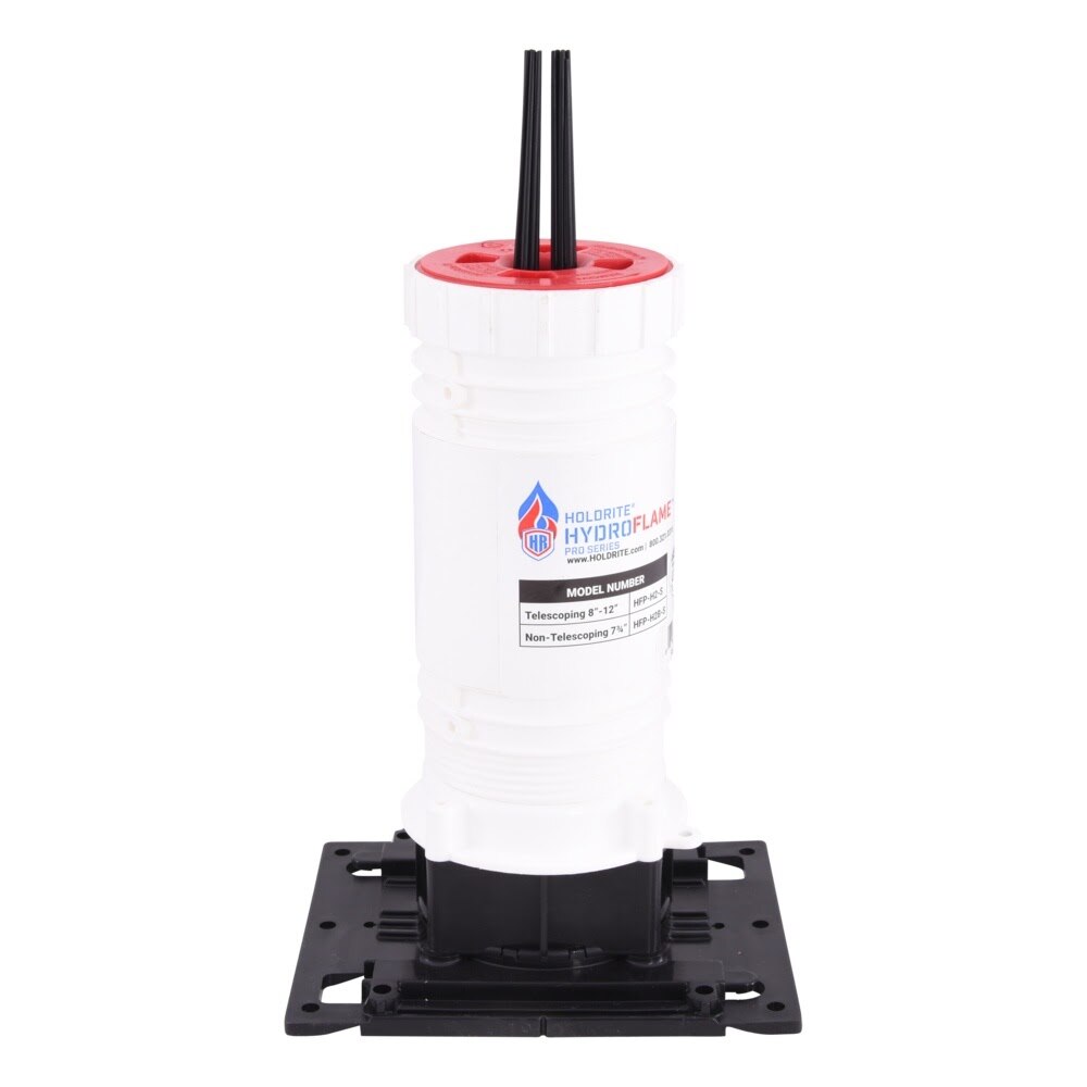 HoldRite HFP-H2-S HydroFlame Hollow Telescoping Deck Sleeve with Water Seal 1-7-8 in ID - 2