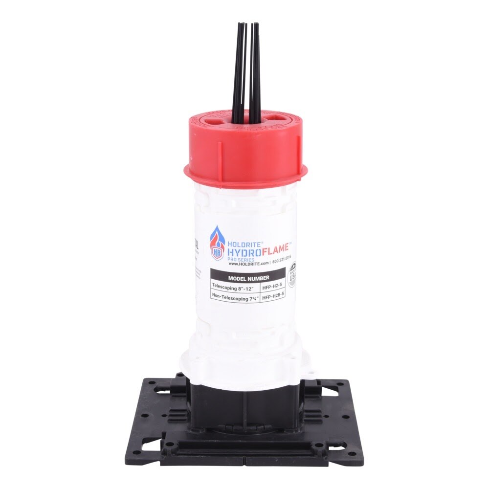 HoldRite HFP-H2B-S HydroFlame Hollow Deck Sleeve with Water Seal and Adjustable Cap 1-7/8 in ID - 2