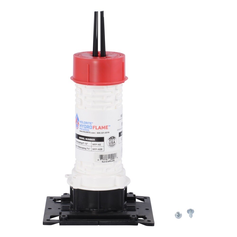 HoldRite HFP-H2B HydroFlame Pro Series Hollow Deck Sleeve 1-7/8 in. ID 7-1/4 in. to 8 in. Tall with Adjustable Cap - 2
