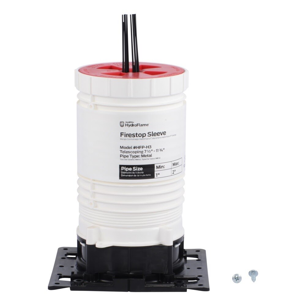 HoldRite HFP-H3 HydroFlame Hollow Telescoping Deck Sleeve 3 in ID 7-1/2 in to 11-3/4 in Tall - 3