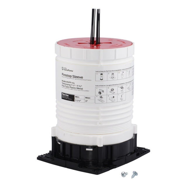 HoldRite HFP-H4 HydroFlame Pro Series Hollow Telescoping Deck Sleeve 4 in. ID 7-1/2 in. to 11-3/4 in. Tall