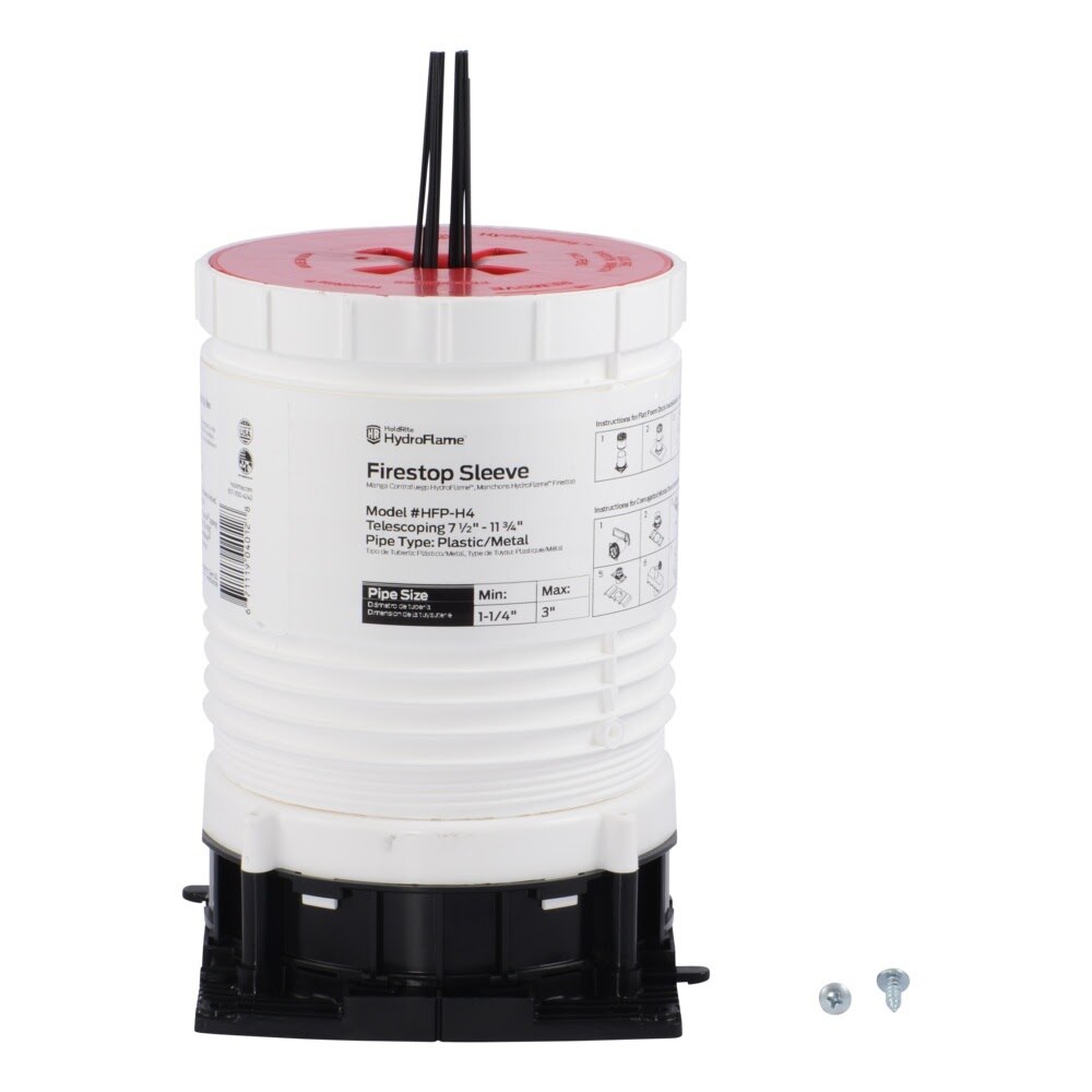 HoldRite HFP-H4 HydroFlame Pro Series Hollow Telescoping Deck Sleeve 4 in. ID 7-1/2 in. to 11-3/4 in. Tall - 3