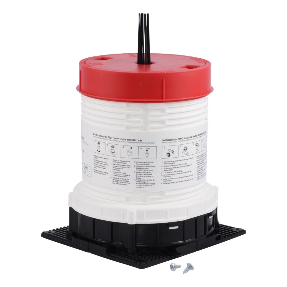 HoldRite HFP-H5B HydroFlame Pro Series Hollow Deck Sleeve 5 in. ID 7-1/4 in. to 8 in. Tall with Adjustable Cap
