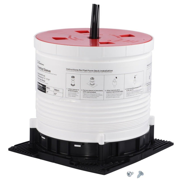 HoldRite HFP-H6 HydroFlame Pro Hollow Telescoping Deck Sleeve 6 in. ID 7-1/2 in. to 11-3/4 in. Tall
