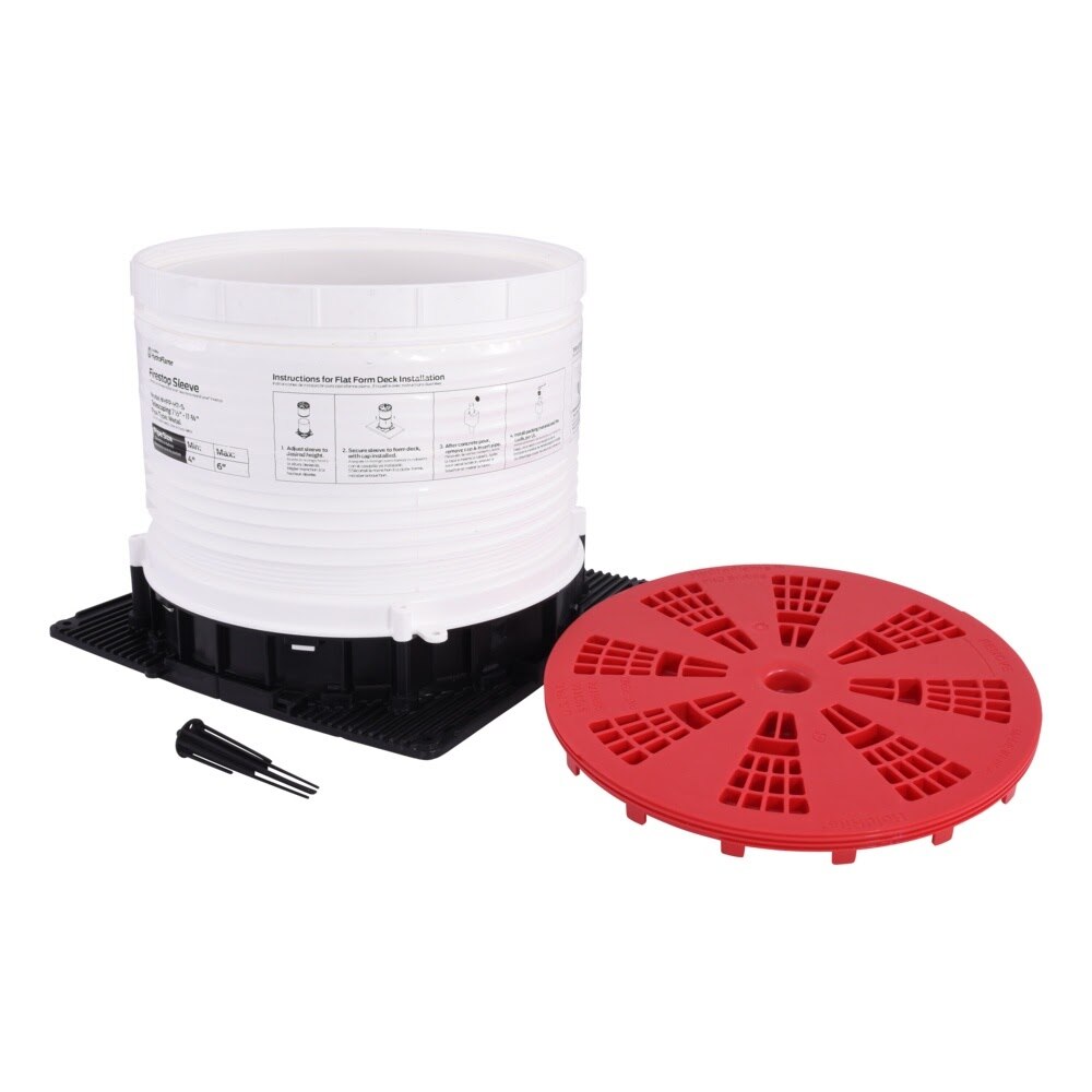 HoldRite HFP-H7-S HydroFlame Pro Series Hollow Telescoping Deck Sleeve with Water Seal 7-1/2 in. ID - 3