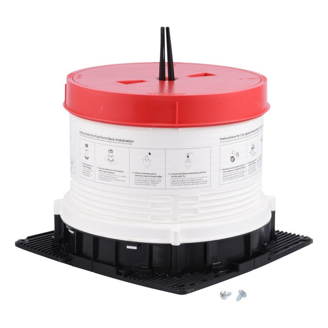HoldRite HFP-H7B-S HydroFlame Pro Series Hollow Deck Sleeve with Water Seal and Adjustable Cap 7-1/2 in. ID 7-1/4 in. to 8 in. Tall