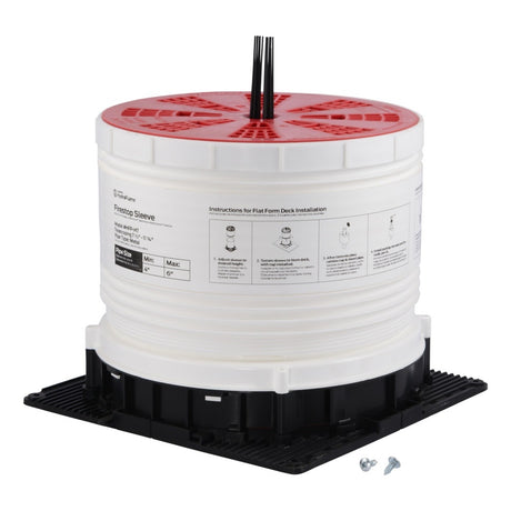 HoldRite HFP-H7 HydroFlame Pro Hollow Telescoping Deck Sleeve 7-1/2 in. ID 7-1/2 in. to 11-3/4 in. Tall