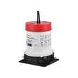 HoldRite HFP-M3B HydroFlame Pro Series Fire Stop Deck Sleeve for 2 in. to 3 in. Metal Pipe 7-1/4 in. to 8 in. Tall with Adjustable Cap