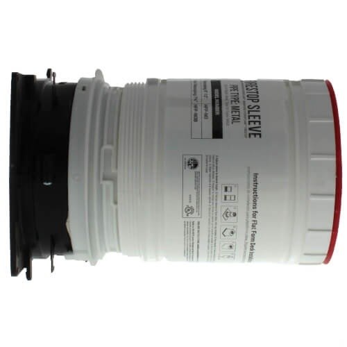 HoldRite HFP-M3 Fire Stop Telescoping Deck Sleeve for 2 in. to 3 in. Metal Pipe - 4