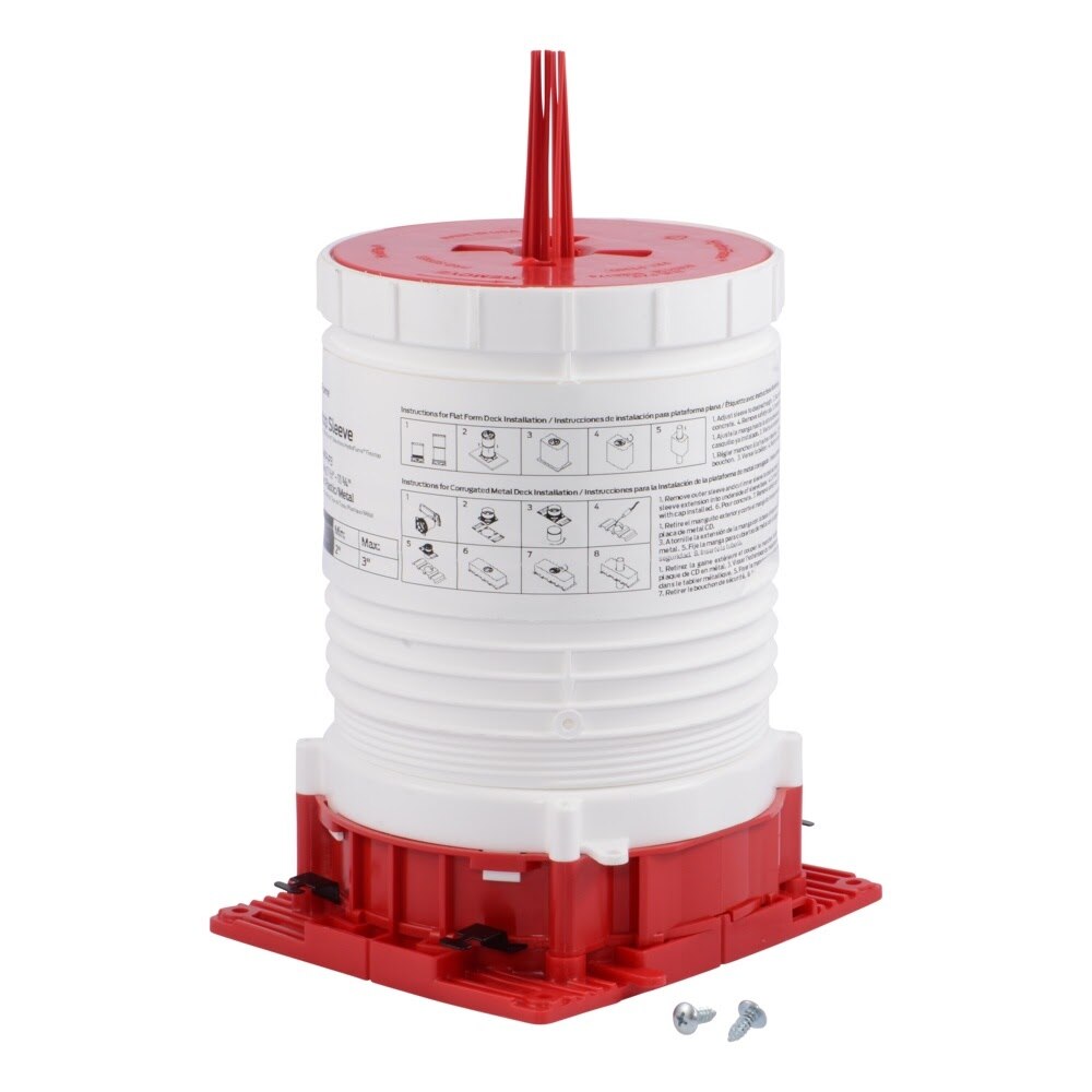 HoldRite HFP-P3 Telescoping Firestop Deck Sleeve for 2 in. to 3 in. Pipe 7-1/2 in. to 11-3/4 in. Tall