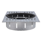 HoldRite HFPCD6-DC 18 Gauge HydroFlame Pro Corrugated Metal Deck Plate for Size 6 Firestop Sleeve - 2