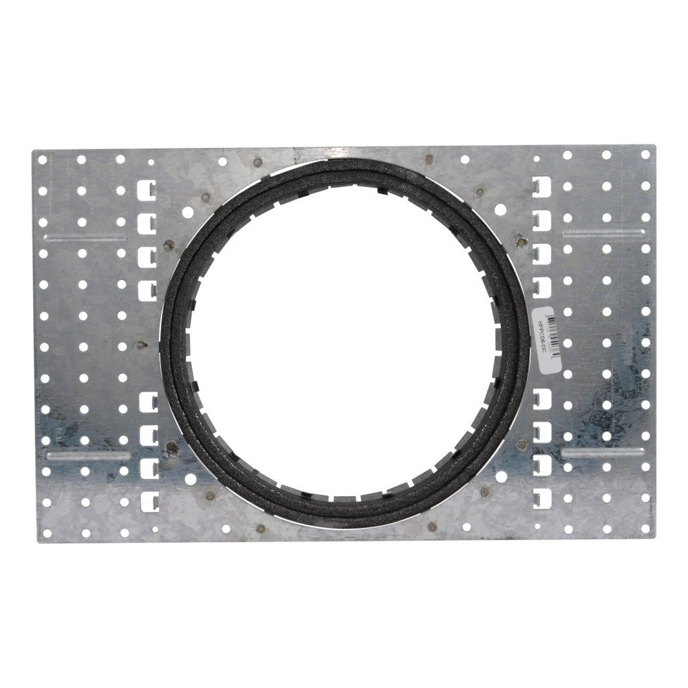 HoldRite HFPCD6-DC 18 Gauge HydroFlame Pro Corrugated Metal Deck Plate for Size 6 Firestop Sleeve - 3