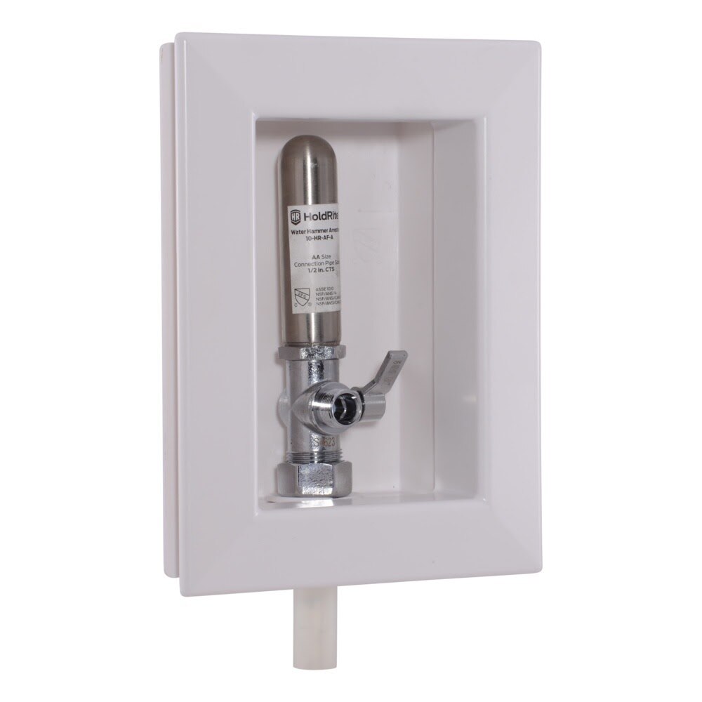 HoldRite HR-AFA-P-1 1/2 in PEX x 3/8 in Compression Appliance and Fixture Outlet Box with Arrestor