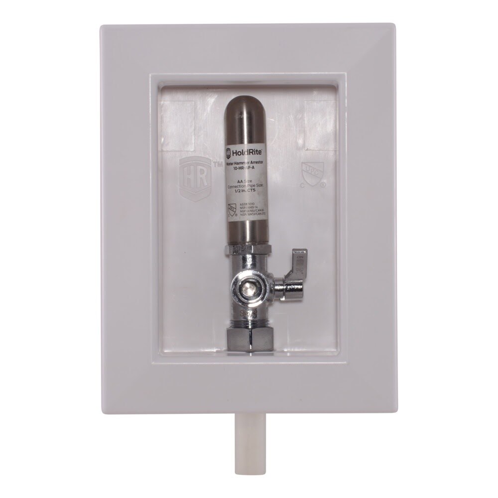 HoldRite HR-AFA-P-1 1/2 in PEX x 3/8 in Compression Appliance and Fixture Outlet Box with Arrestor - 2