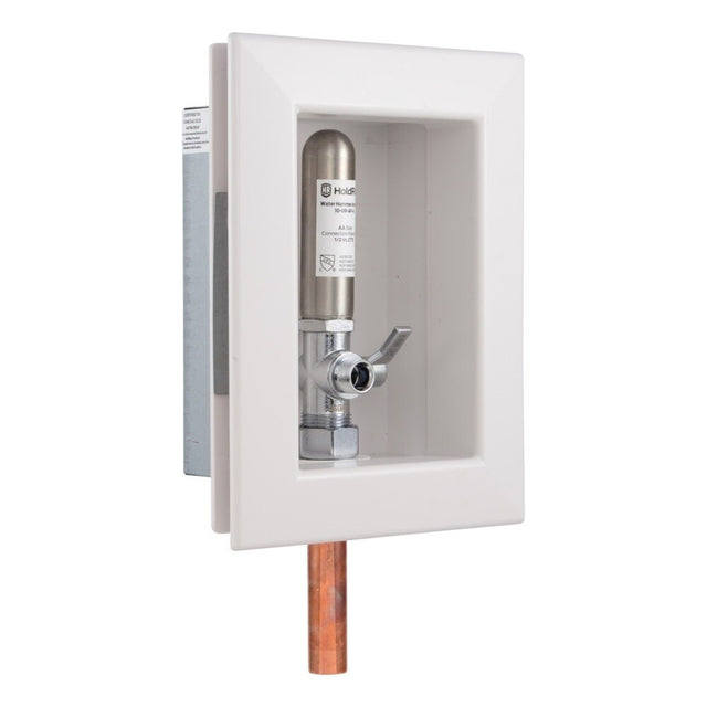 HoldRite HR-AFRA-M-1 Fire Rated Outlet Box with Water Hammer Arrestor 1/2 in x 3/8 in Compression