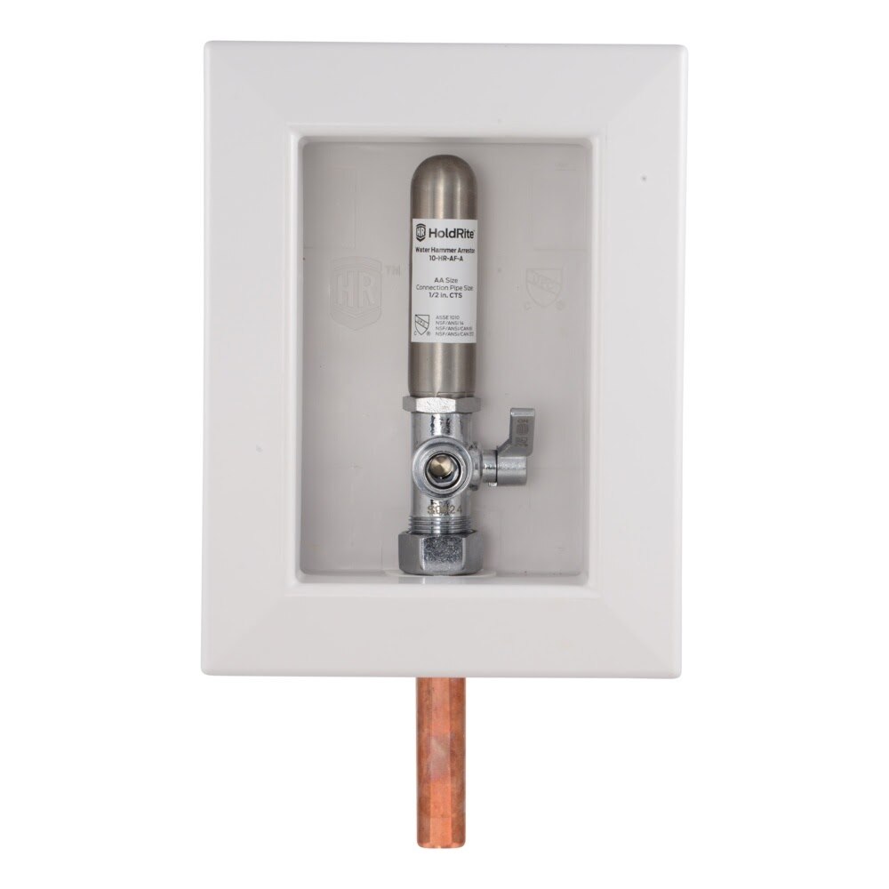 HoldRite HR-AFRA-M-1 Fire Rated Outlet Box with Water Hammer Arrestor 1/2 in x 3/8 in Compression - 2