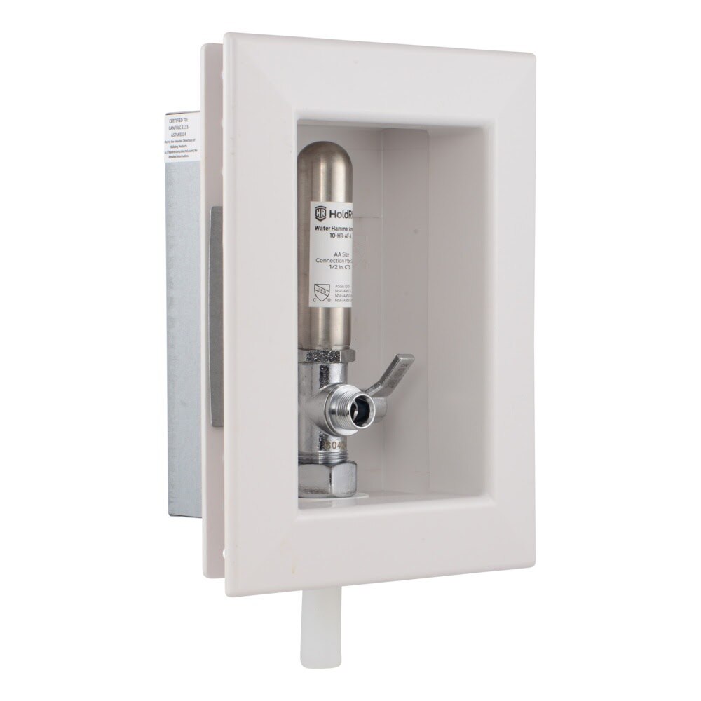 HoldRite HR-AFRA-P-1 1/2 in. PEX x 3/8 in. Compression Fire Rated Appliance and Fixture Outlet Box with Water Hammer Arrestor