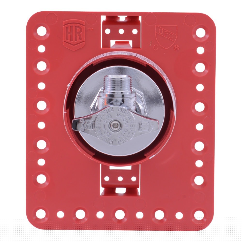 HoldRite HR-FR-C-1 1/2 in. CPVC x 3/8 in. Compression Fire Rated Fixture Outlet Box - 3