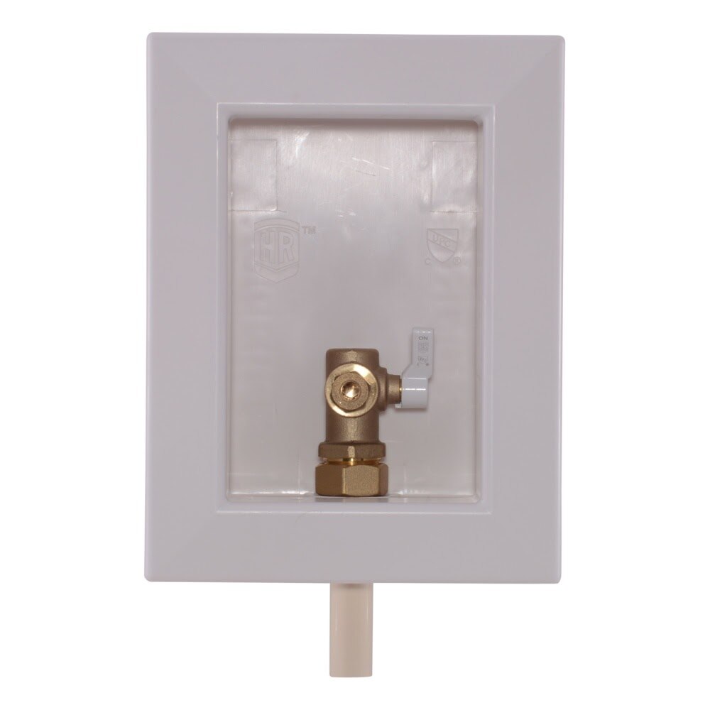 HoldRite HR-IM-C-0 1/2 in x 1/4 in CPVC Ice Maker Outlet Box with Compression Valve - 2