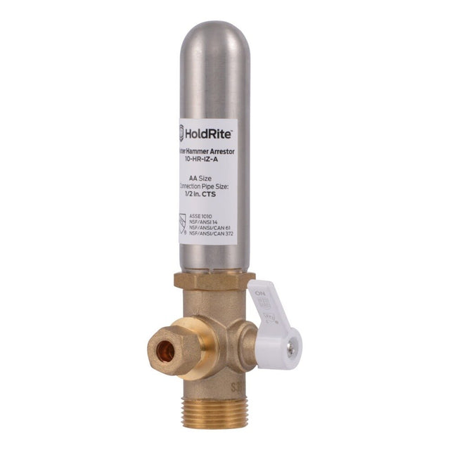 HoldRite HR-IM-RVA 1/2 in CTS Ice Maker Replacement Valve with Water Hammer Arrestor