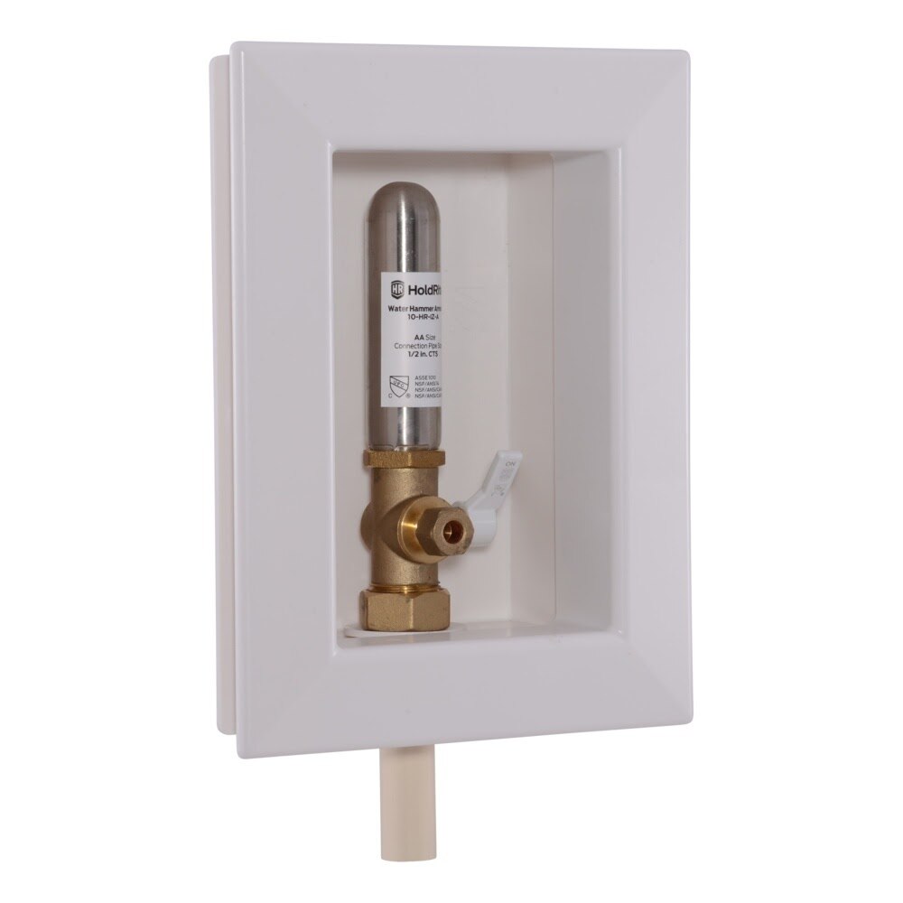 HoldRite HR-IMA-C-0 Ice Maker Outlet Box with Water Hammer Arrestor 1/2 in. CPVC x 1/4 in. Compression