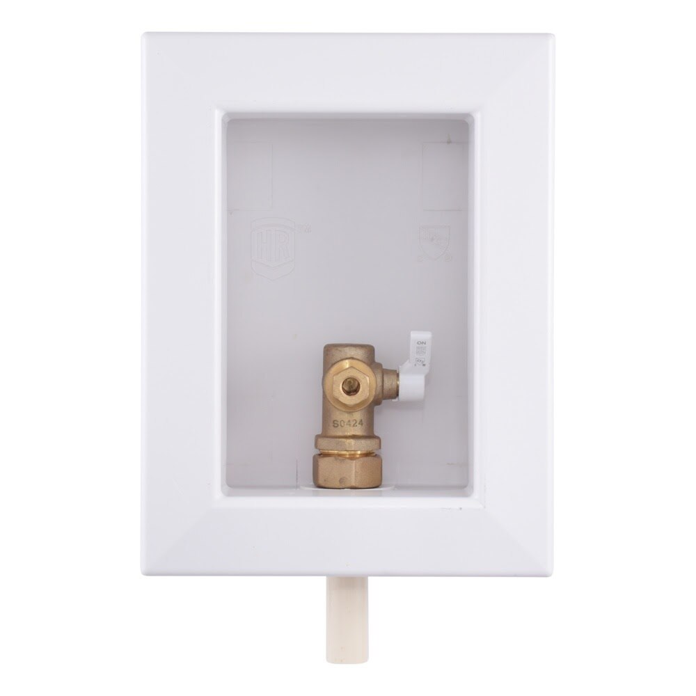 HoldRite HR-IMR-C-0 Fire Rated Ice Maker Outlet Box with 1/2 in CPVC x 1/4 in Compression Valve - 2