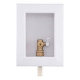 HoldRite HR-IMR-C-0 Fire Rated Ice Maker Outlet Box with 1/2 in CPVC x 1/4 in Compression Valve - 2