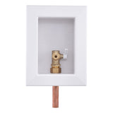 HoldRite HR-IMR-M-0 Fire Rated Ice Maker Outlet Box with 1/2 in. Copper x 1/4 in. Compression - 2