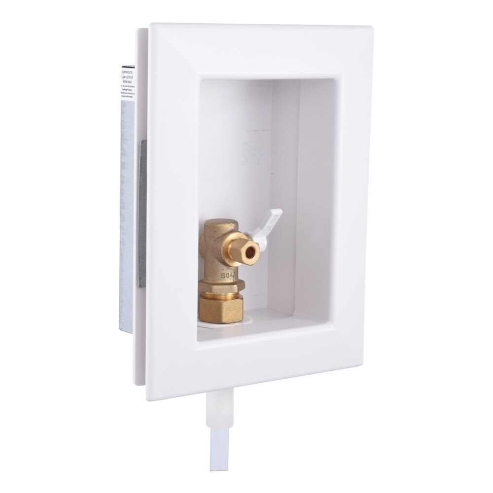 HoldRite HR-IMR-P-0 1/2 in. PEX x 1/4 in. Compression Fire Rated Ice Maker Outlet Box