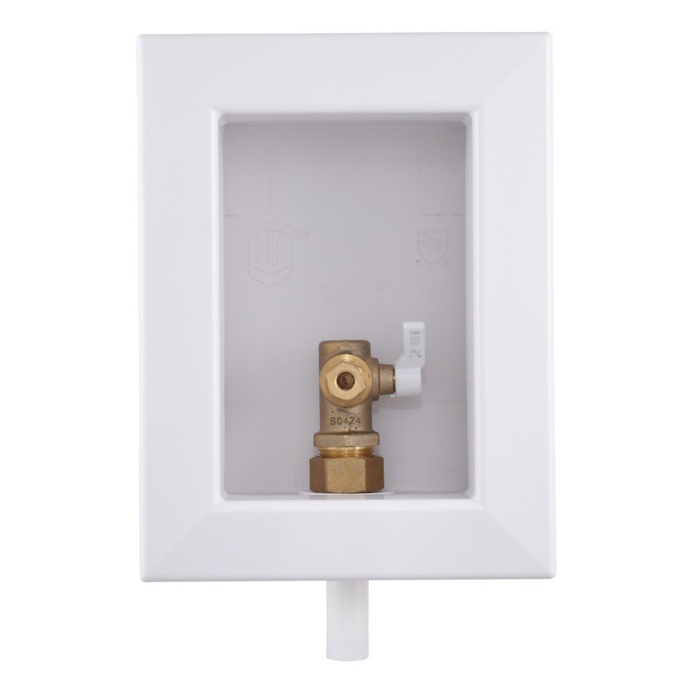 HoldRite HR-IMR-P-0 1/2 in. PEX x 1/4 in. Compression Fire Rated Ice Maker Outlet Box - 2