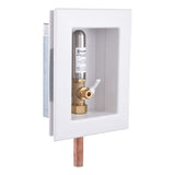 HoldRite HR-IMRA-M-0 Fire Rated Ice Maker Outlet Box with Arrestor Copper 1/2 in x 1/4 in Comp