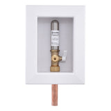 HoldRite HR-IMRA-M-0 Fire Rated Ice Maker Outlet Box with Arrestor Copper 1/2 in x 1/4 in Comp - 2