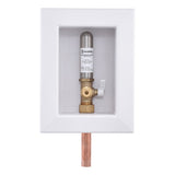 HoldRite HR-IMRA-M-0 Fire Rated Ice Maker Outlet Box with Arrestor Copper 1/2 in x 1/4 in Comp - 2