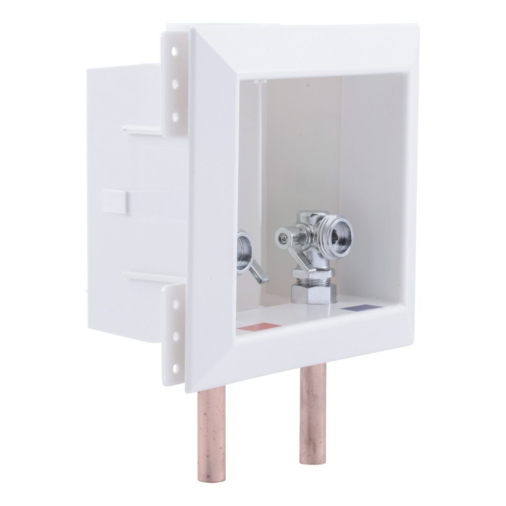 HoldRite HR-W-M 1/2 in. Copper Non Fire Rated Washing Machine Outlet Box without Arresters