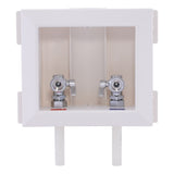 HoldRite HR-W-P 1/2 in. PEXA x 3/4 in. Male Hose Thread Non-Fire-Rated Washing Machine Outlet Box - 2