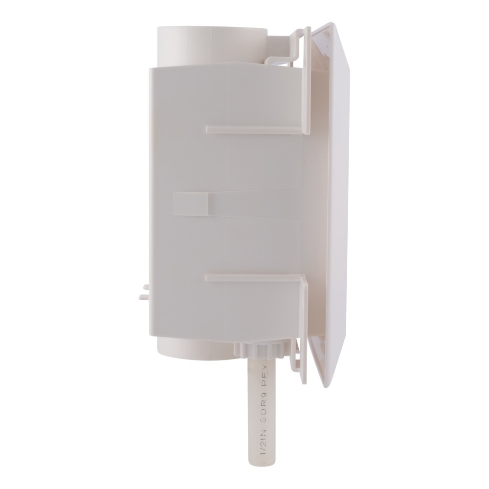 HoldRite HR-W-P 1/2 in. PEXA x 3/4 in. Male Hose Thread Non-Fire-Rated Washing Machine Outlet Box - 3